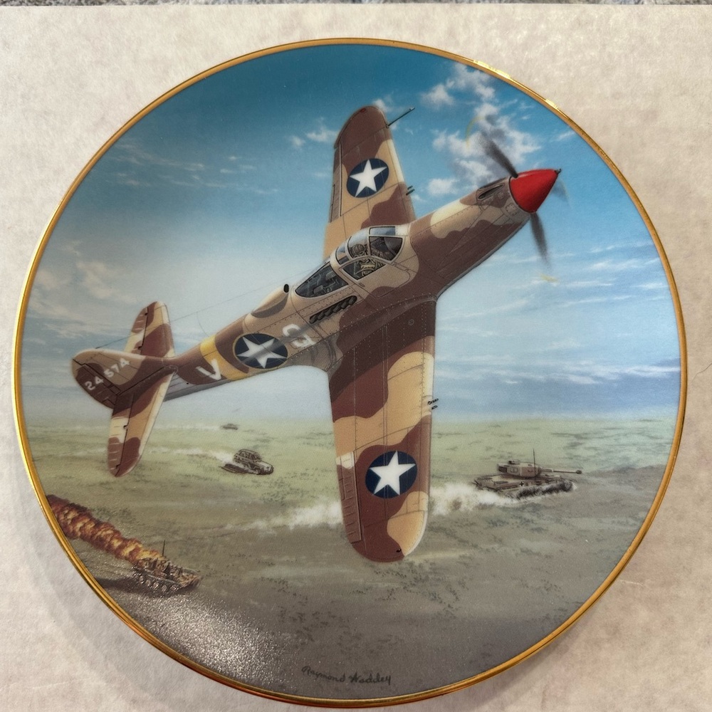 WW2 P-39M Airacobra plate
